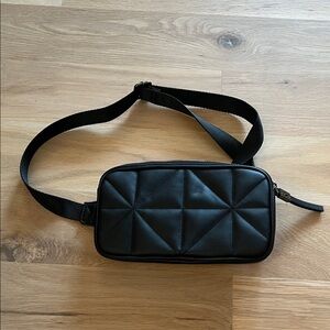 Black Quilted Crossbody